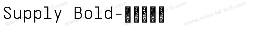 Supply Bold字体转换